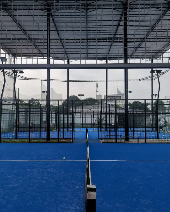 A double court under its high roof