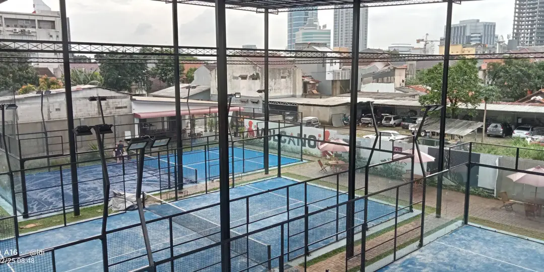 Courts seen from above
